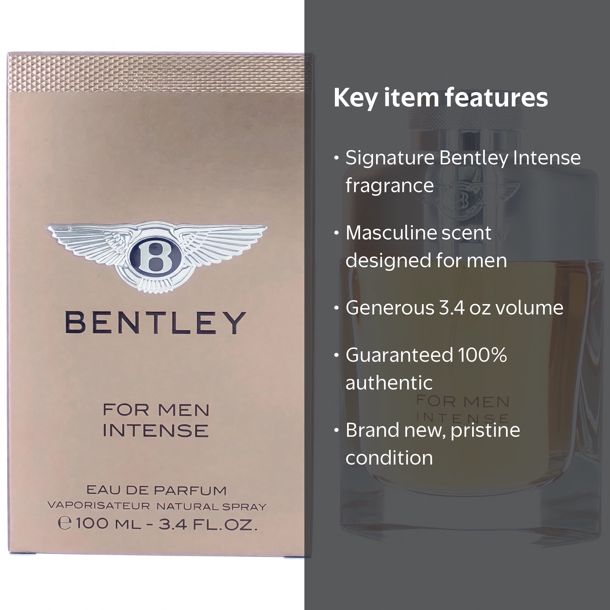 Bentley Motorsports, Eau De Parfum Spray, 3.4 oz, for Men