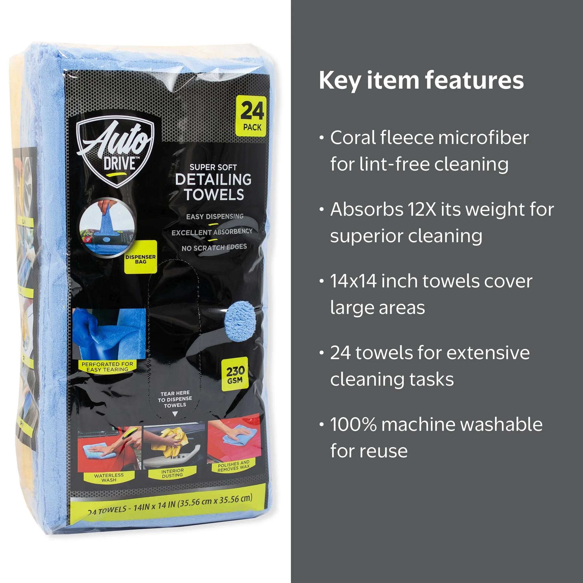 Auto Drive Microfiber Towels 15