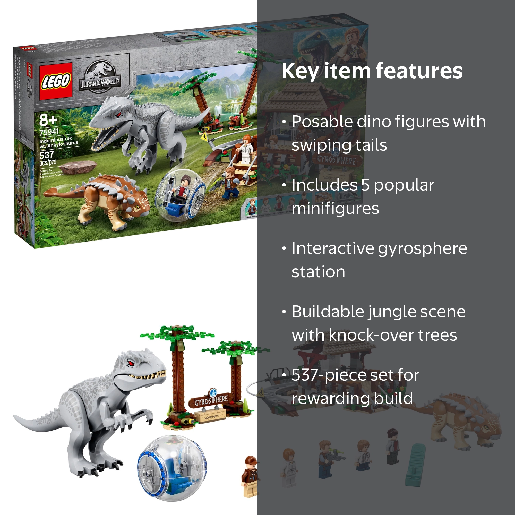 LEGO Jurassic World Indominus Rex vs Ankylosaurus 75941 Dinosaur