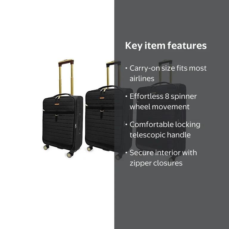 Adrienne Vittadini Lightweight Expandable 3-Piece Softside Spinner