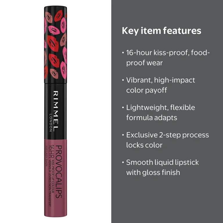 Rimmel London Cosmetics - Provocalips 16HR Kiss Proof Lip Colour