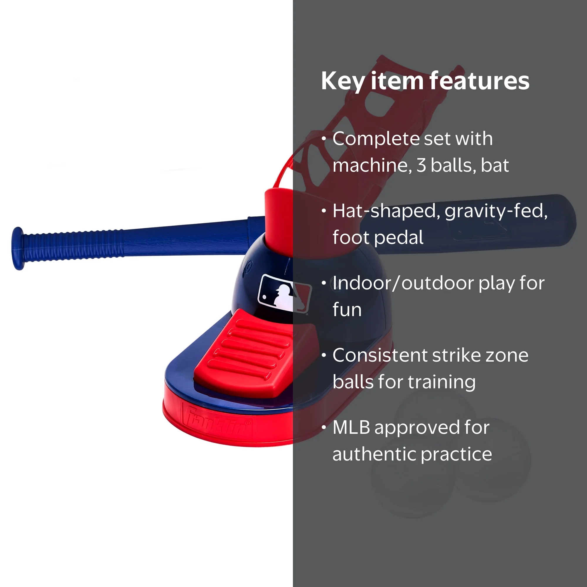 Franklin Sports MLB Pop-A-Pitch Kids Baseball Pitching Machine