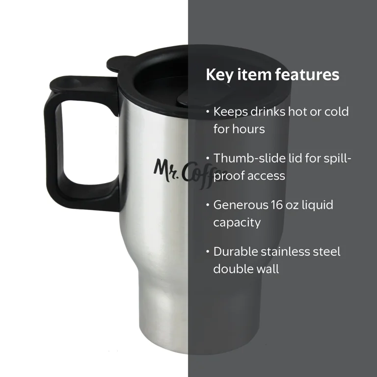 コーヒー magu Mr. Coffee Expressway 16 Ounce Portable Stainless Steel Thermal
