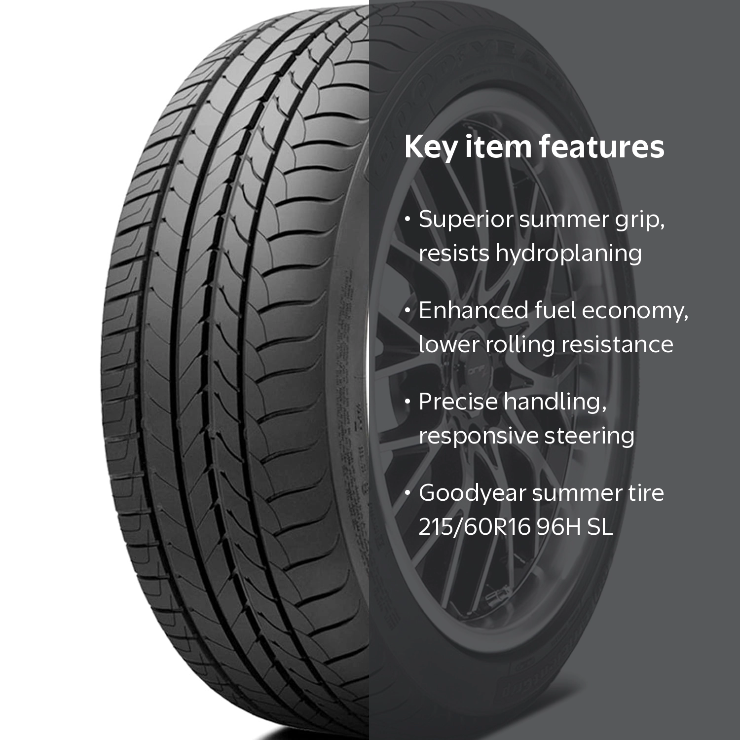 Goodyear EfficientGrip 215/60R16 96H Performance Summer Tire