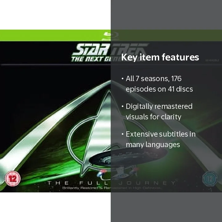Star Trek TNG Complete Seasons 1-7 Blu-ray 41-Disc Set - Walmart.com