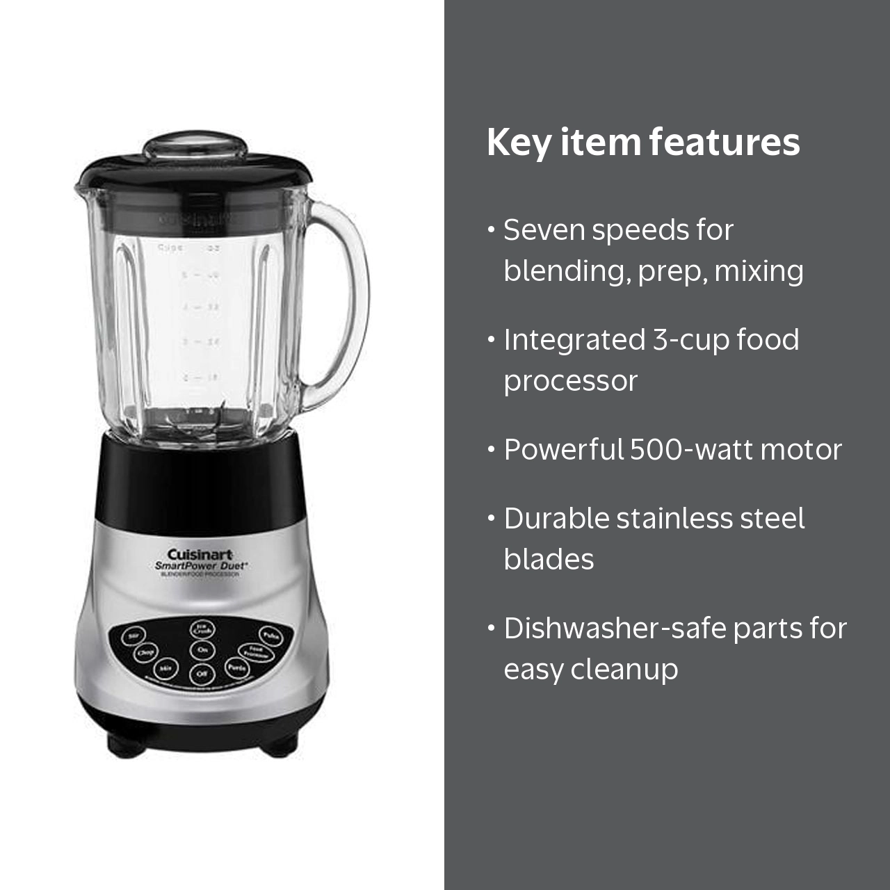 Cuisinart 7-Speed Blender & Food Processor, Kitchen Essential