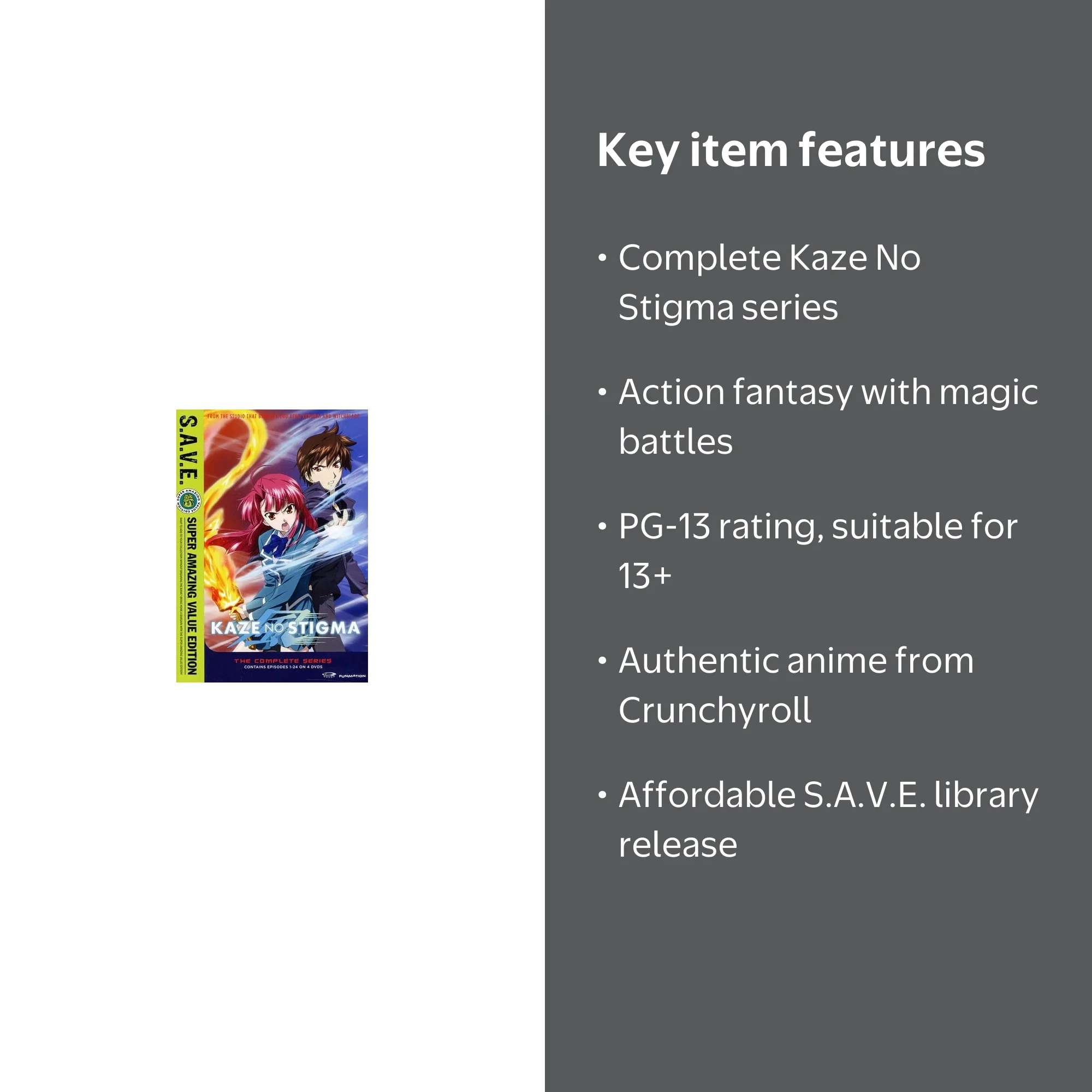 Kaze No Stigma: Complete Series - S.A.V.E. - Walmart.com