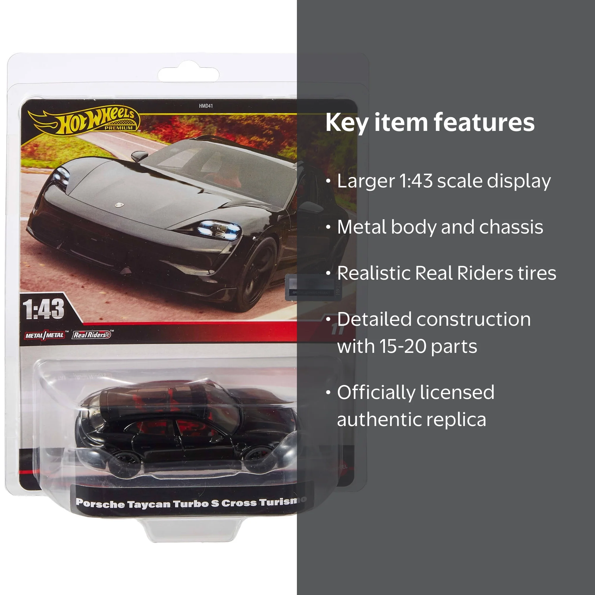 Hot Wheels Premium 1:43rd Scale Collectible Car, Gift for
