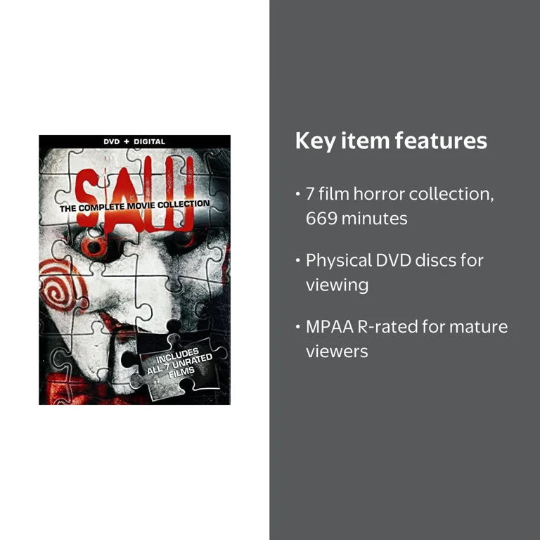 Saw: The Complete Movie Collection (DVD) - Walmart.com