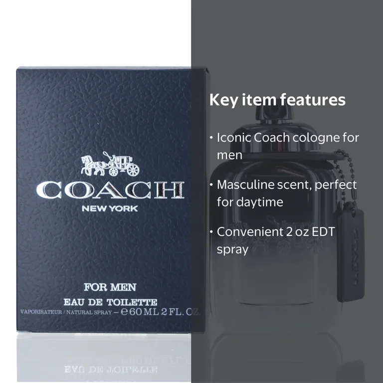 Coach Men's Eau De Toilette Fragrance Spray, 2 Oz Perfume for