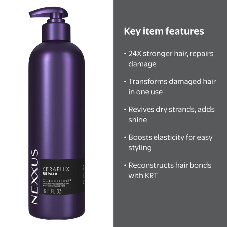 Nexxus Keraphix Conditioner for Damaged Hair Damage Repair Powered