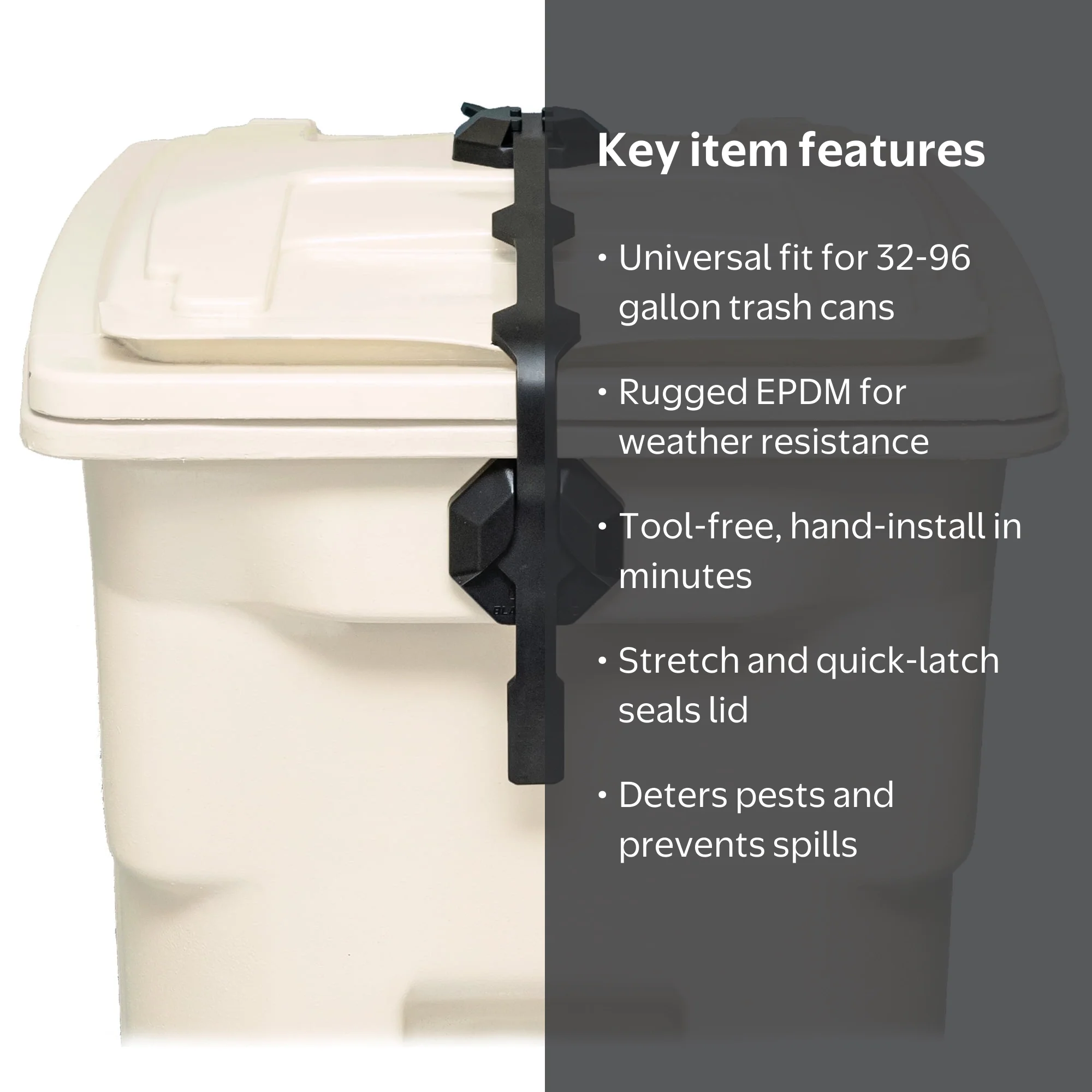 Blazer Brand Strong Strap Lid Lock, Durable, No tools required