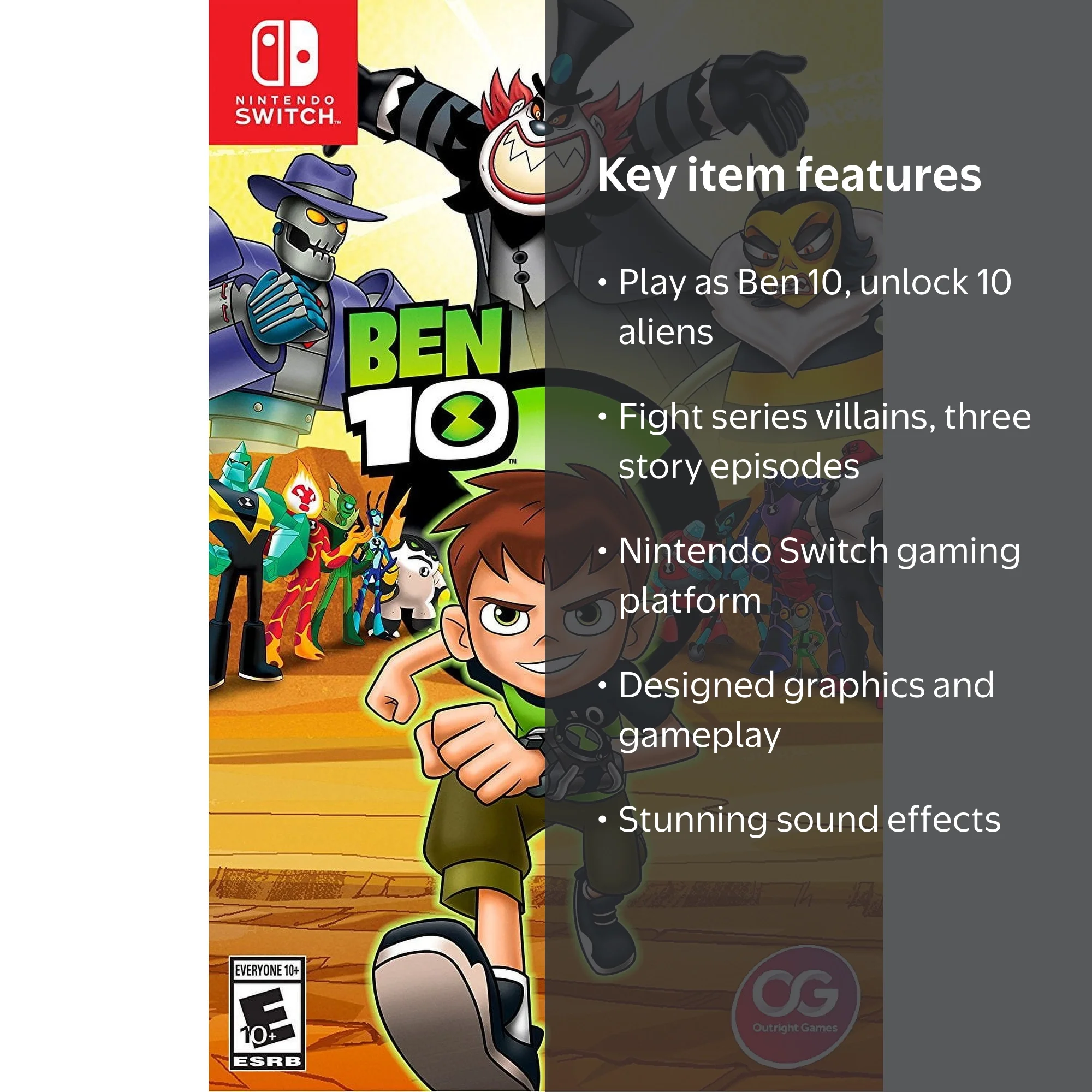 Ben 10 Games - Cartoon Network Character Adventure for Nintendo