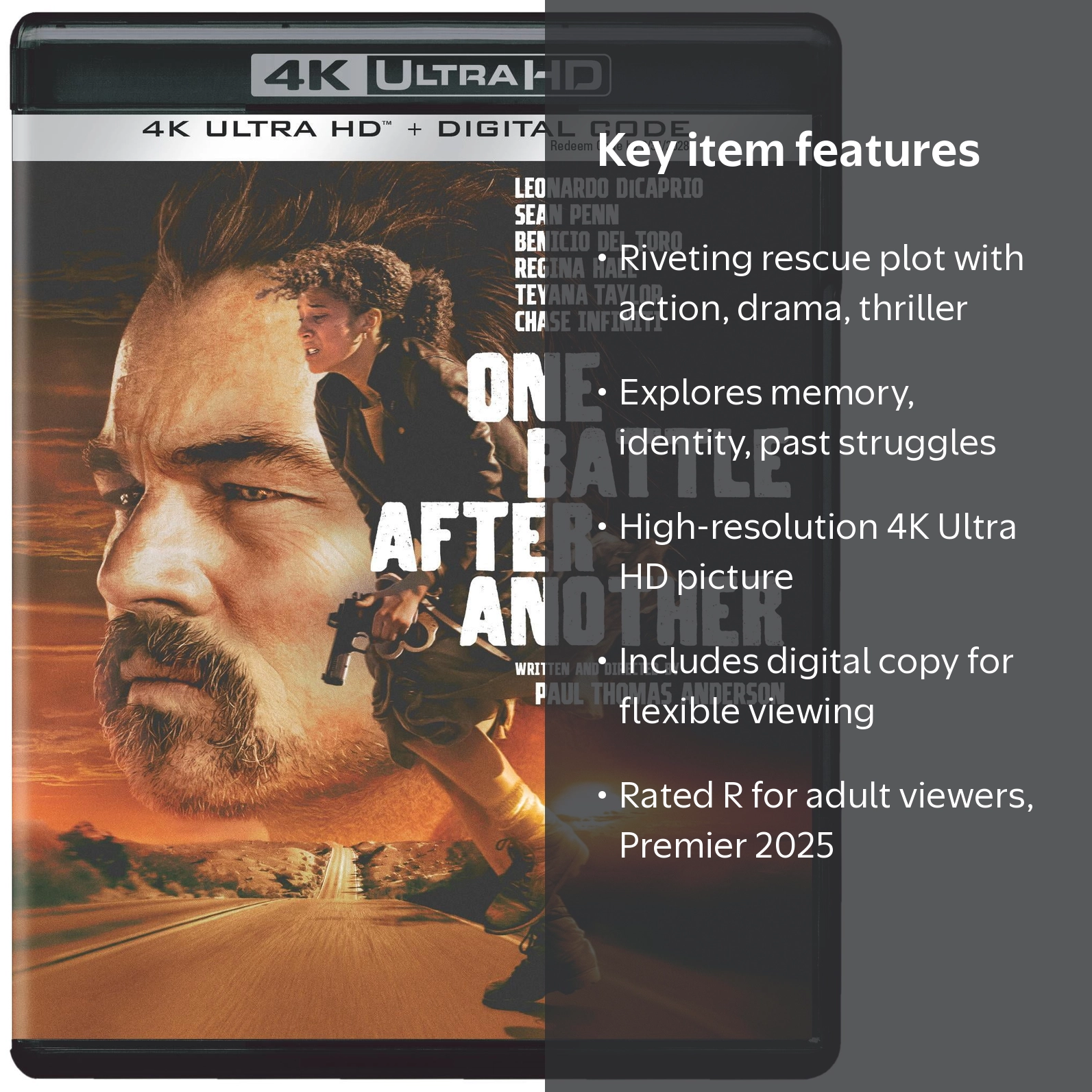 One Battle After Another (4K Ultra HD + Digital Copy), Action