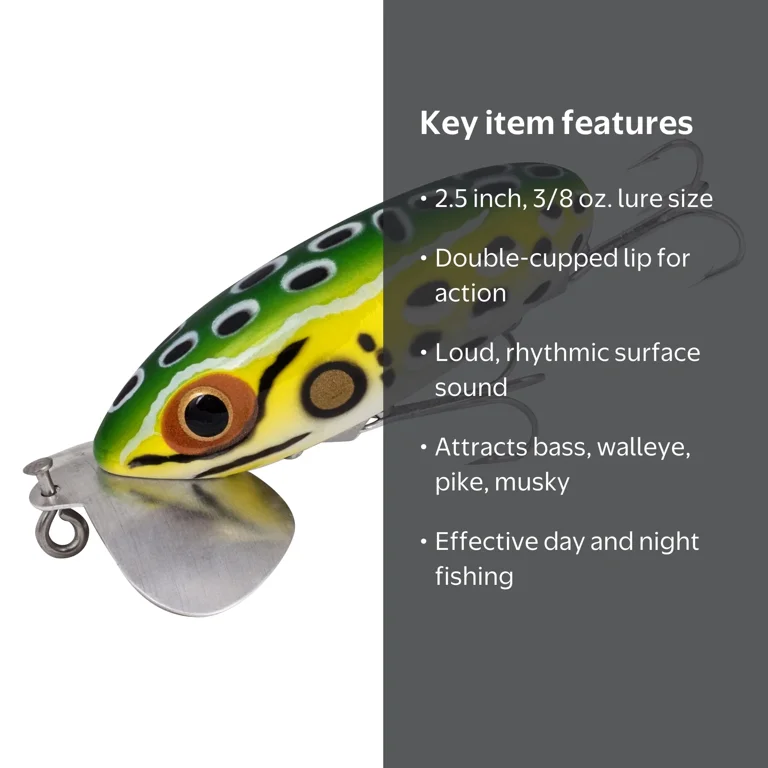 Arbogast Jitterbug Topwater Bait, 2.5in, Multicolor, Plastic