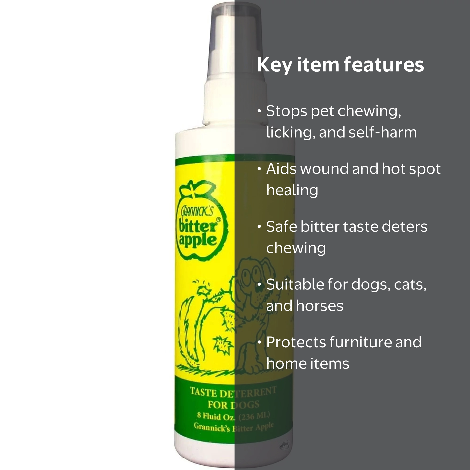 Grannick's Bitter Apple, Dog Deterrent Spray, 8 fl oz - Walmart.com