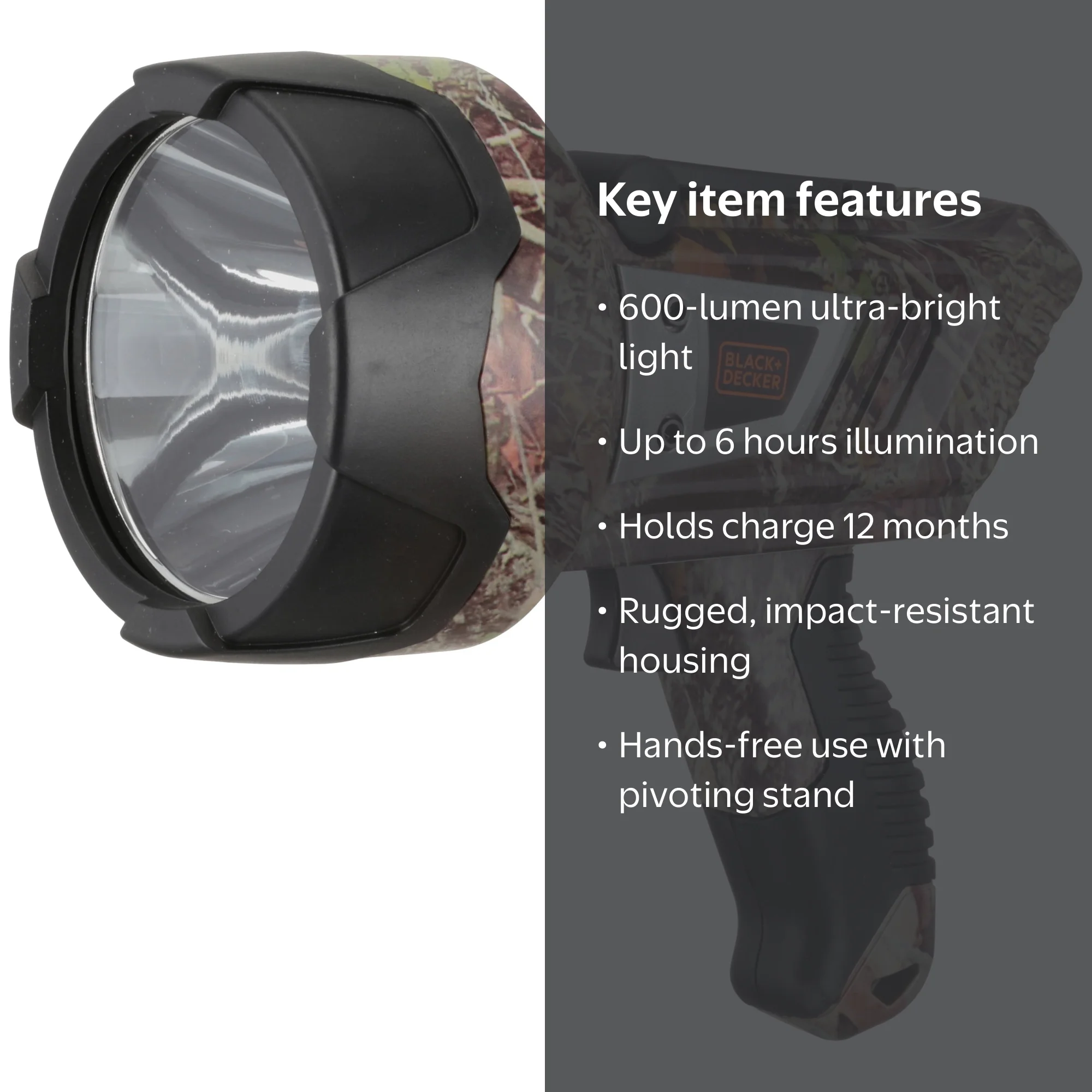 camo led rechargeable flashlight Klarus XT11GT Urban XHP35 HD 2000 Lumen Tactical – Nealsgadgets 350 LUMENS/120 M BEAM DISTANCE/4 HR MAX RUNTIMEBreak out the camo 600 Lumen LED Spotlight, Rechargeable