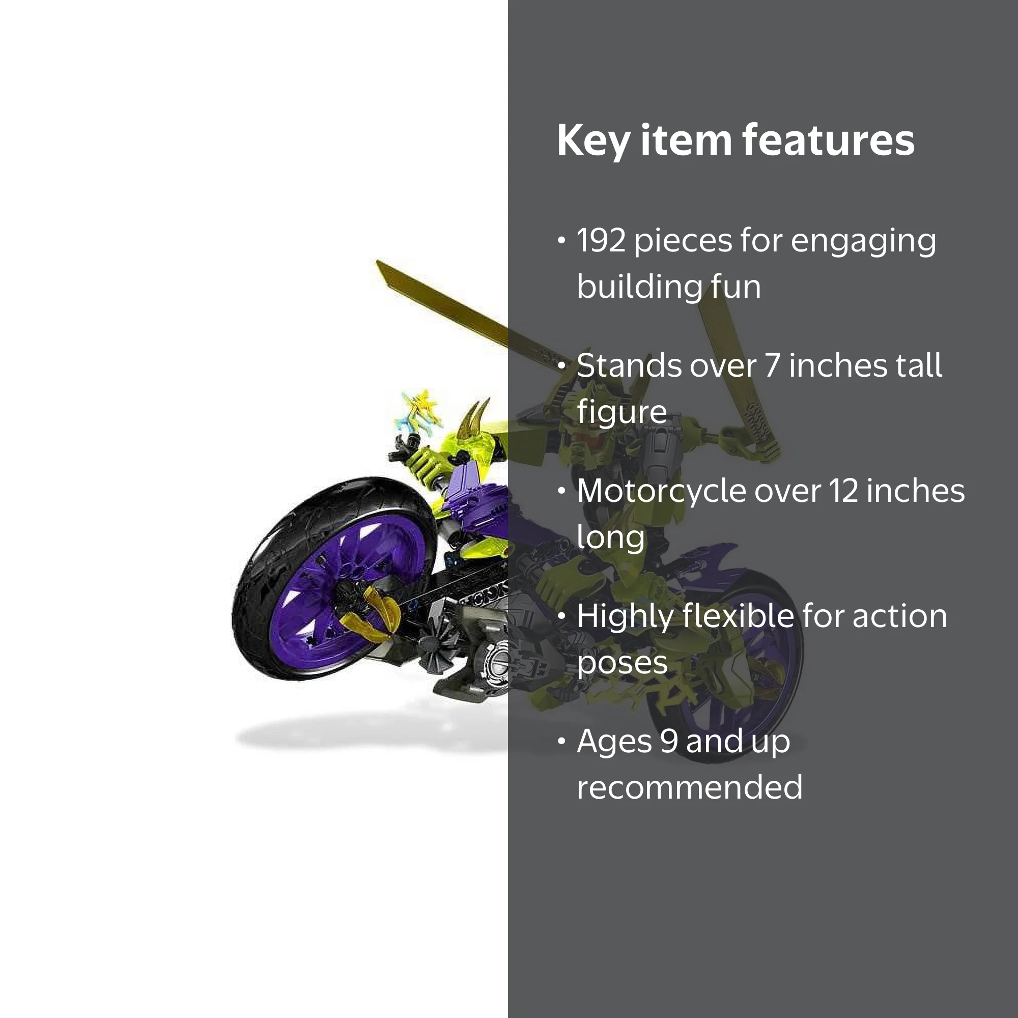 LEGO® HERO FACTORY® Green Speeda Demon w/ Motorcycle Motor Bike