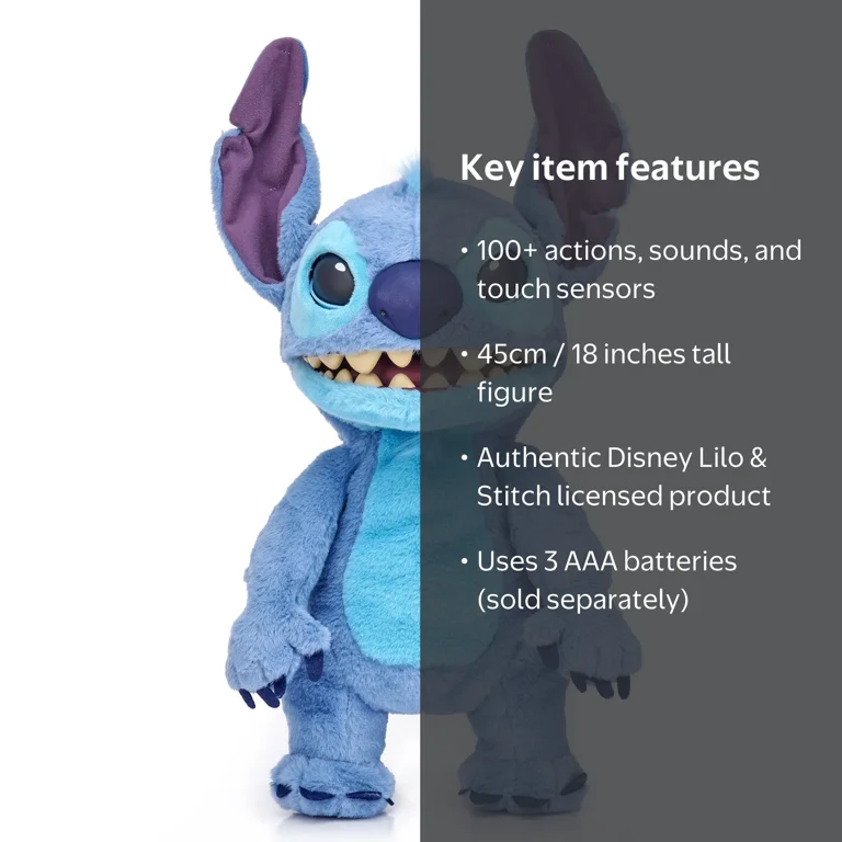 WOW! Stuff Disney Stitch Puppetronic by RealFX | Looks, Feels
