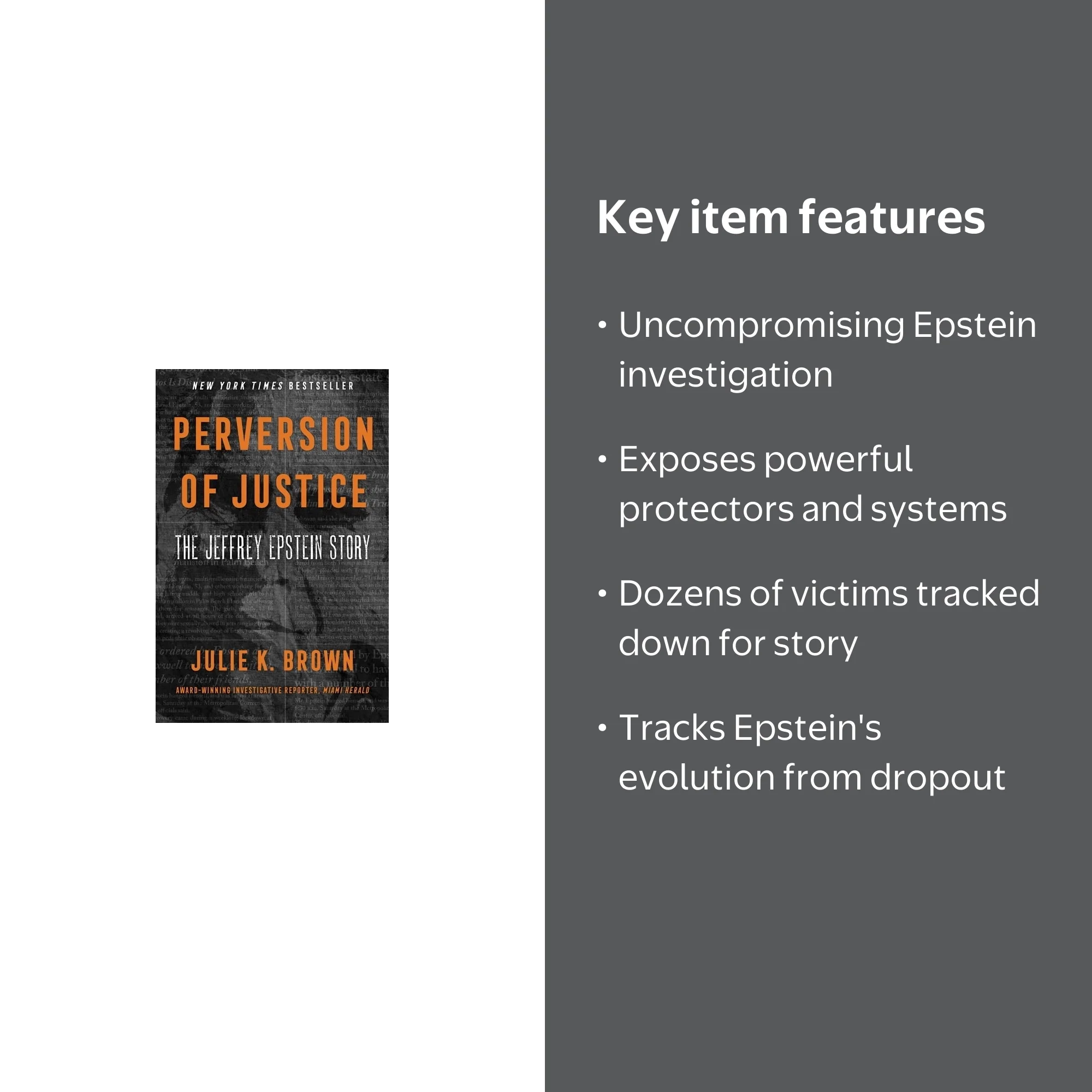 Julie K Brown, Perversion of Justice, The Jeffrey Epstein Story