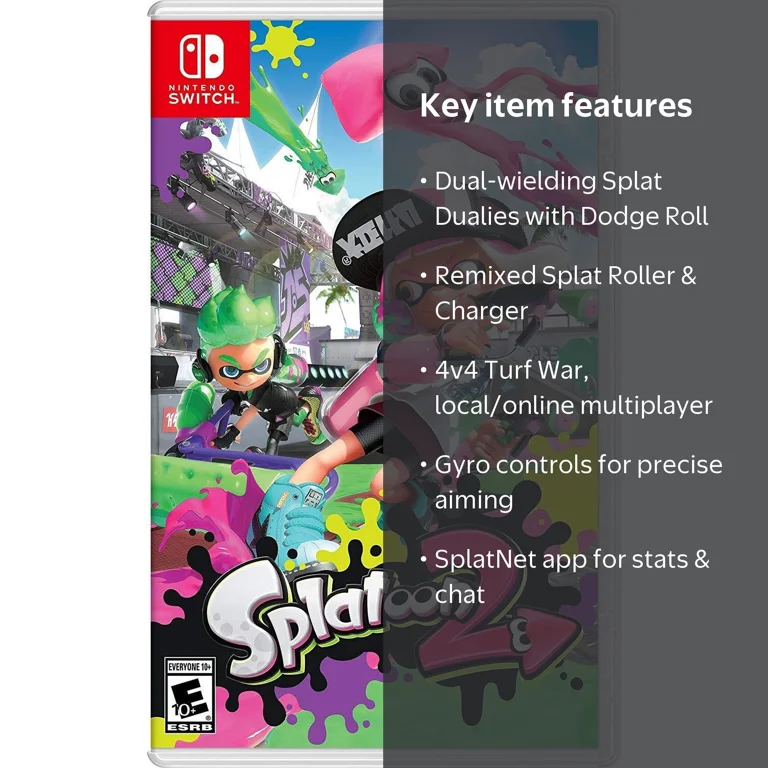 Nintendo, Splatoon 2 (Nintendo Switch) EU Version, Region Free Nintendo, Splatoon 2 (Nintendo Switch) EU Version, Region Free