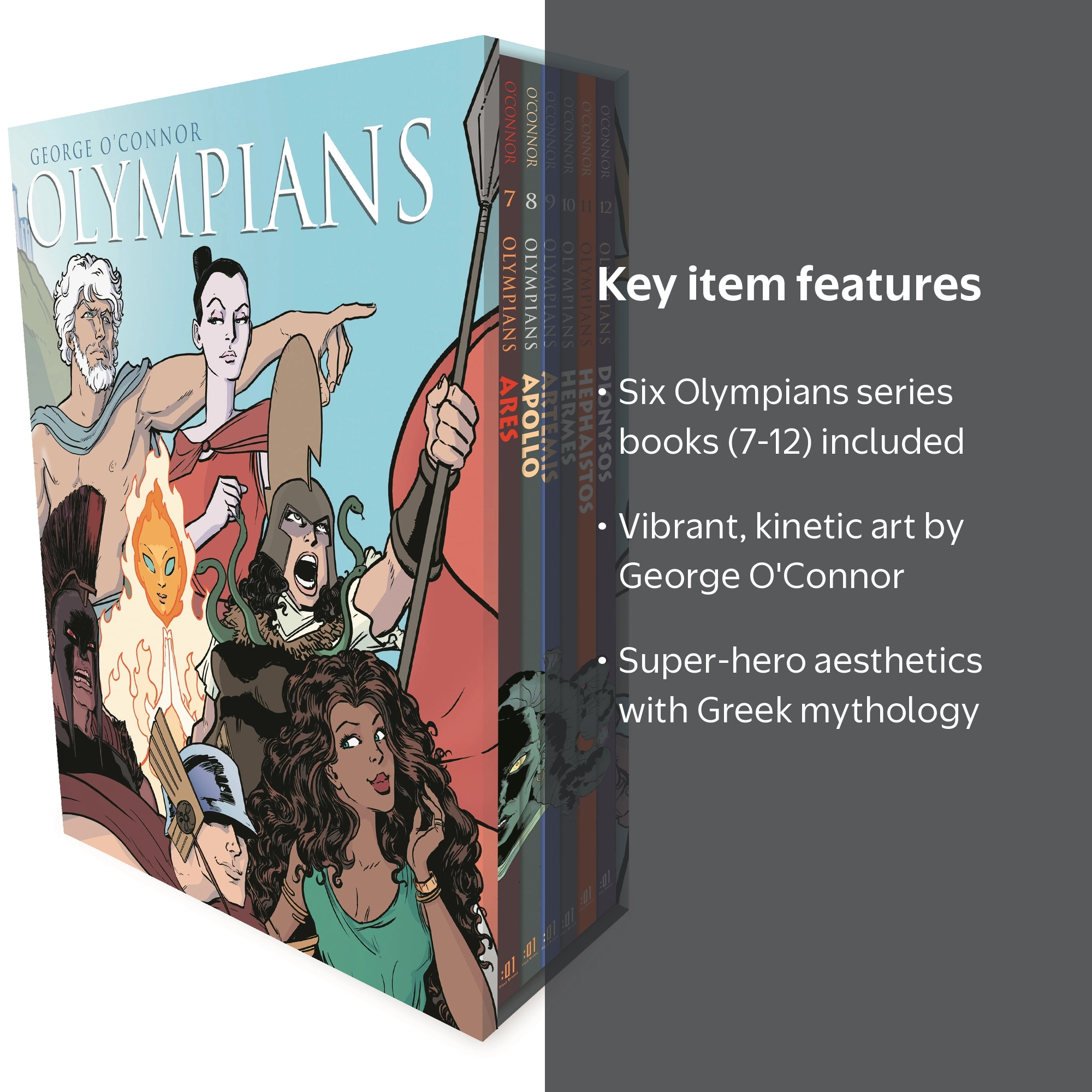 Olympians: Olympians Boxed Set Books 7-12 : Ares, Apollo, Artemis