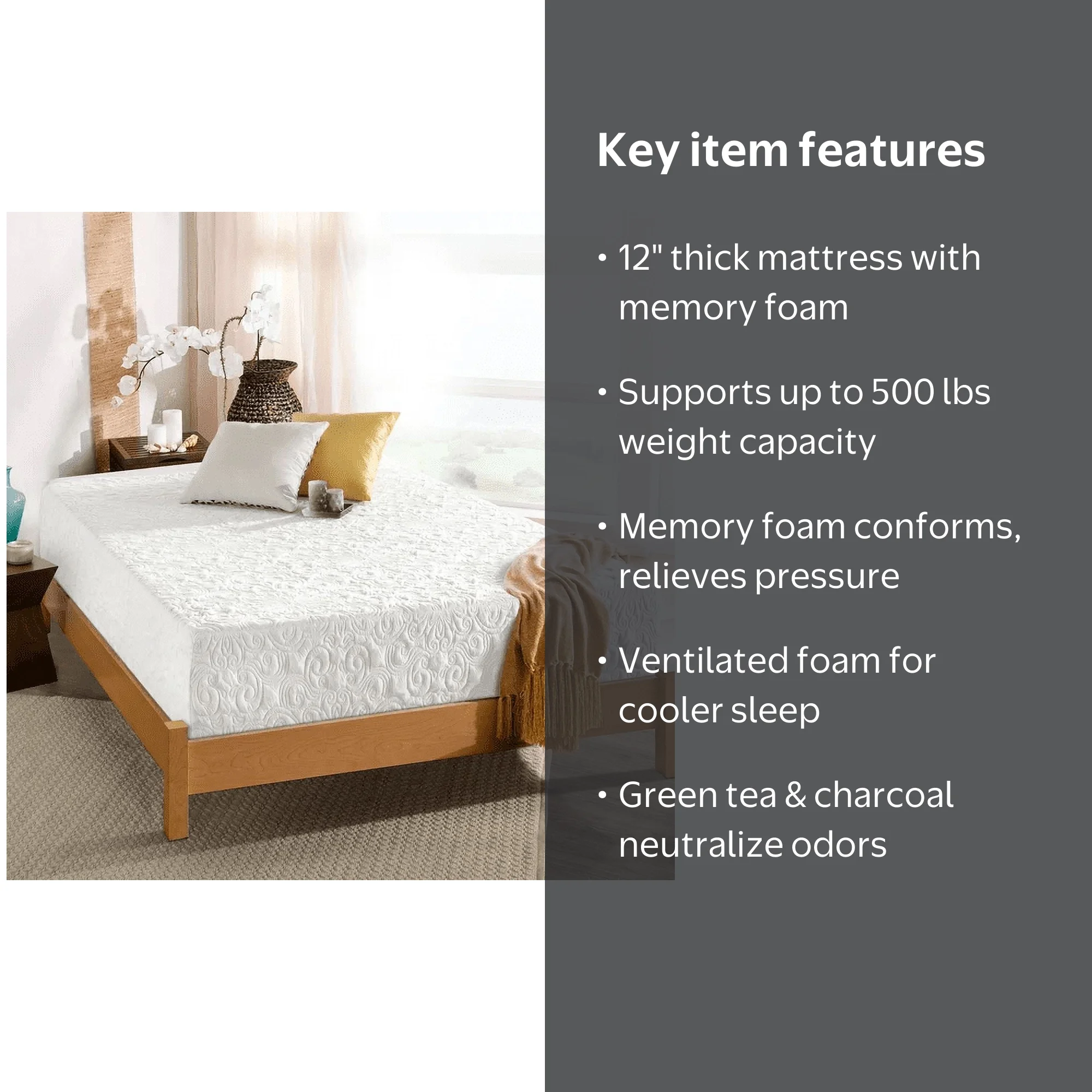 Zinus Queen Size Spa Sensations Serenity 12