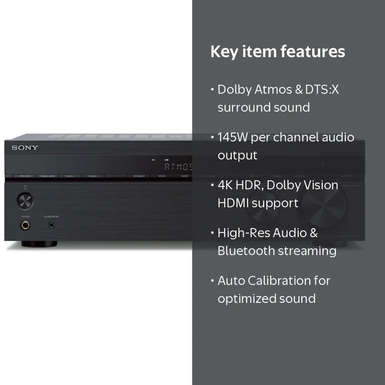 Sony STR-DH790 7.2-Channel Multi HDMI Input, Dolby Atmos Home