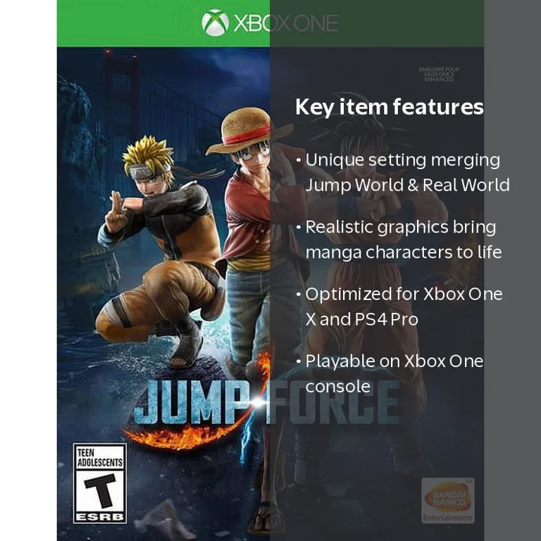 Bandai Namco, Jump Force, 722674221627, Xbox One X Enhanced
