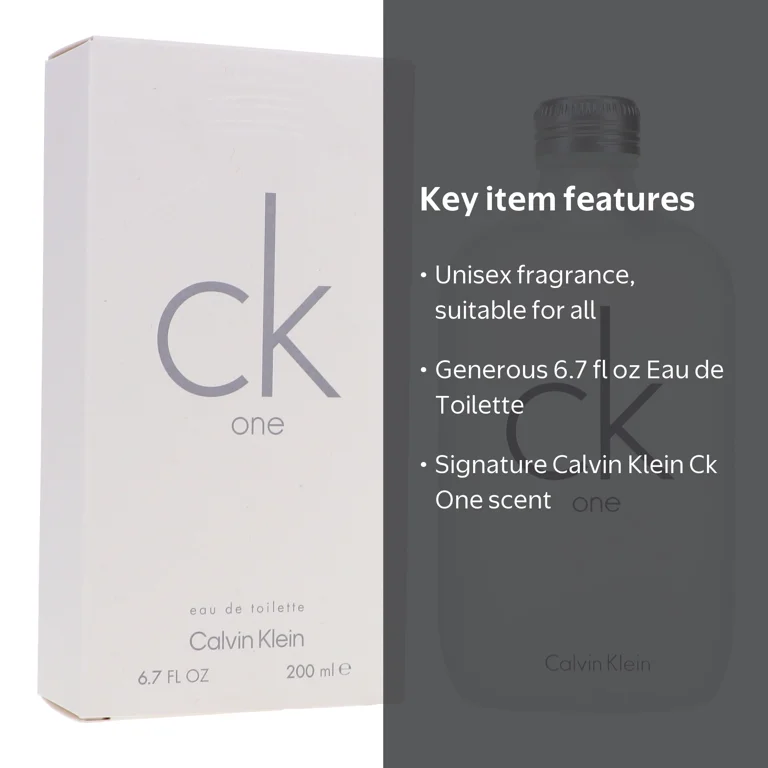 Calvin Klein, Ck One Eau de Toilette, Unisex, 6.7 Oz - Walmart.com