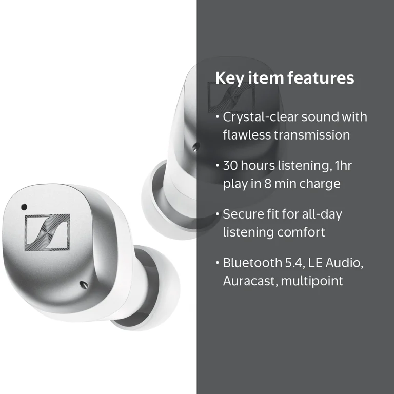 Sennheiser, MOMENTUM True Wireless 4 Earbuds with Bluetooth 5.4