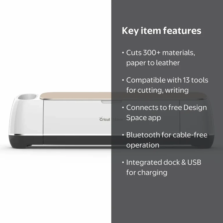 Cricut Maker Smart Electronic, Champagne - Ultimate DIY Cutting
