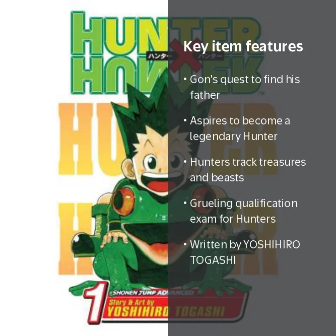 YOSHIHIRO TOGASHI, Hunter X Hunter, Vol. 1, Paperback - Walmart.com