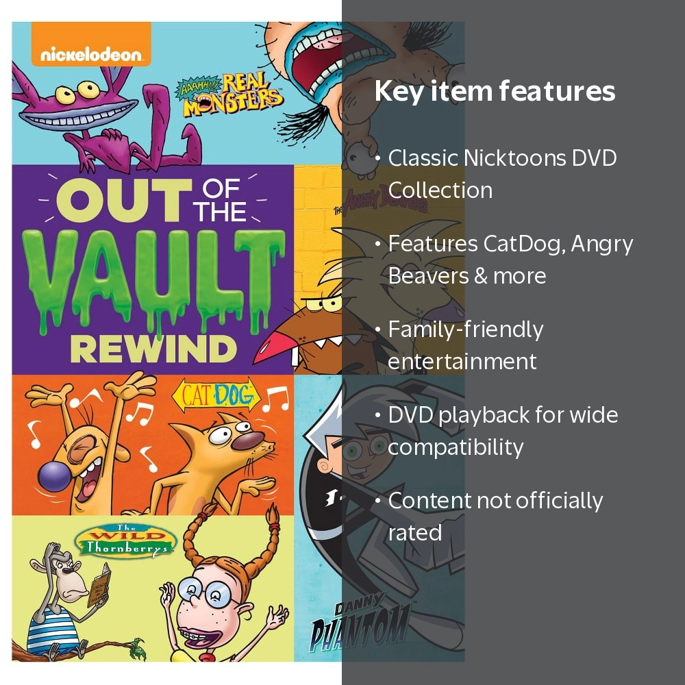 Gaiam Nickelodeon Out Of The Vault Rewind DVD, Classic Nicktoons