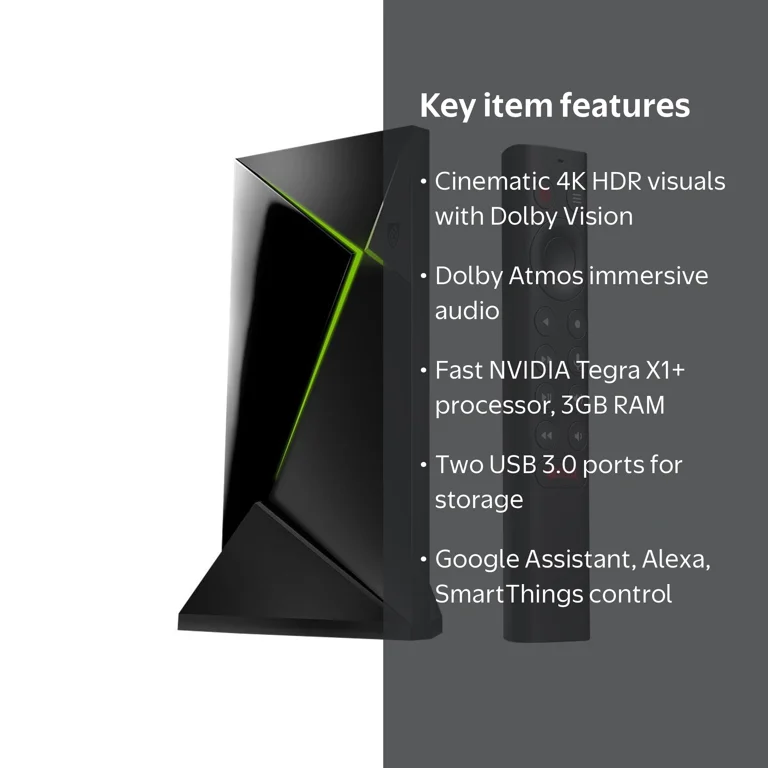 NVIDIA SHIELD Android TV Pro 4K HDR Streaming Media Player