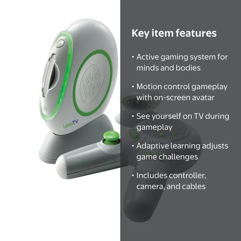 LeapFrog LeapTV Learning Electronic TV Console Active Video Gaming