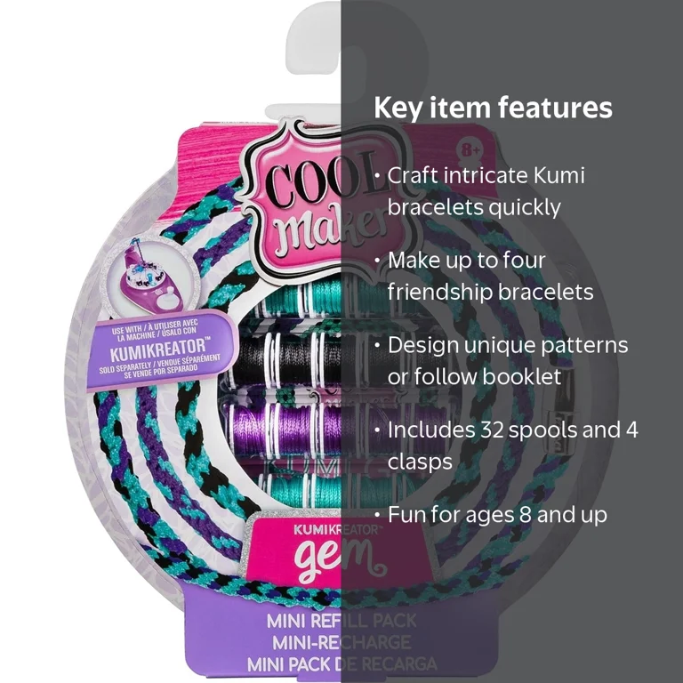 アクセサリー kumi Cool Maker, KumiKreator Gem Mini Fashion Pack Refill, Friendship