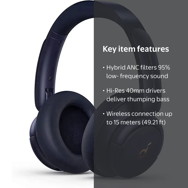 Soundcore Life Q30 Bluetooth Headphones, Hybrid Noise Cancelling