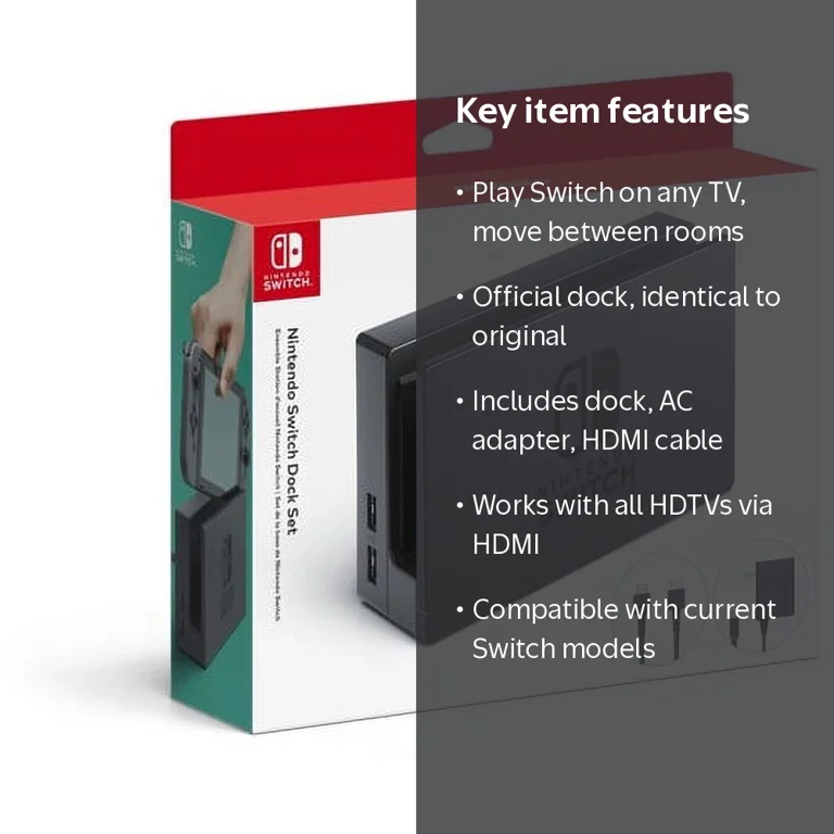 Nintendo, Dock Set, Multicolor, HDMI cable included - Walmart.com