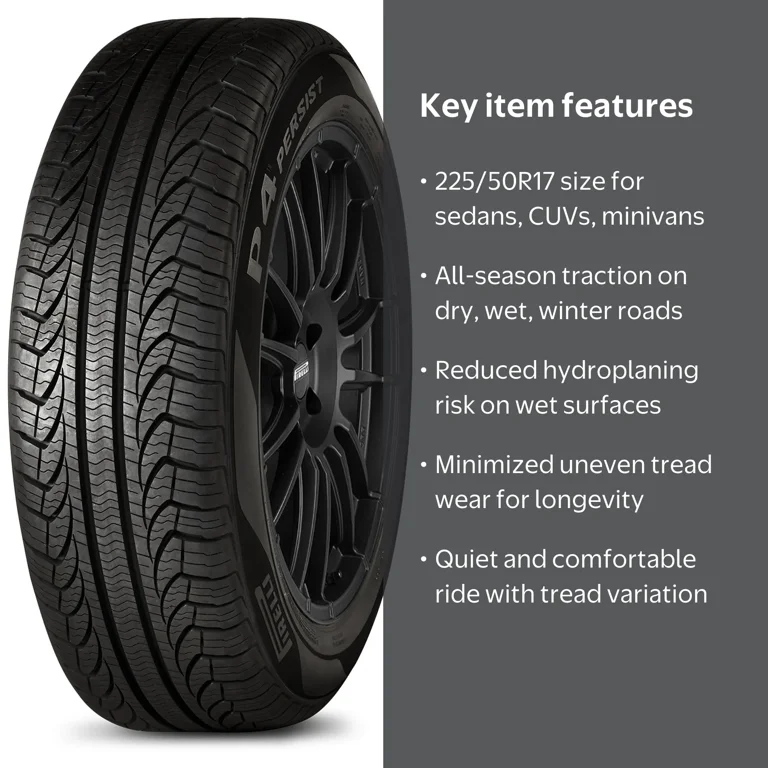 Pirelli, Passenger Tire, 225/50R17, All Season, 94V - Walmart.com