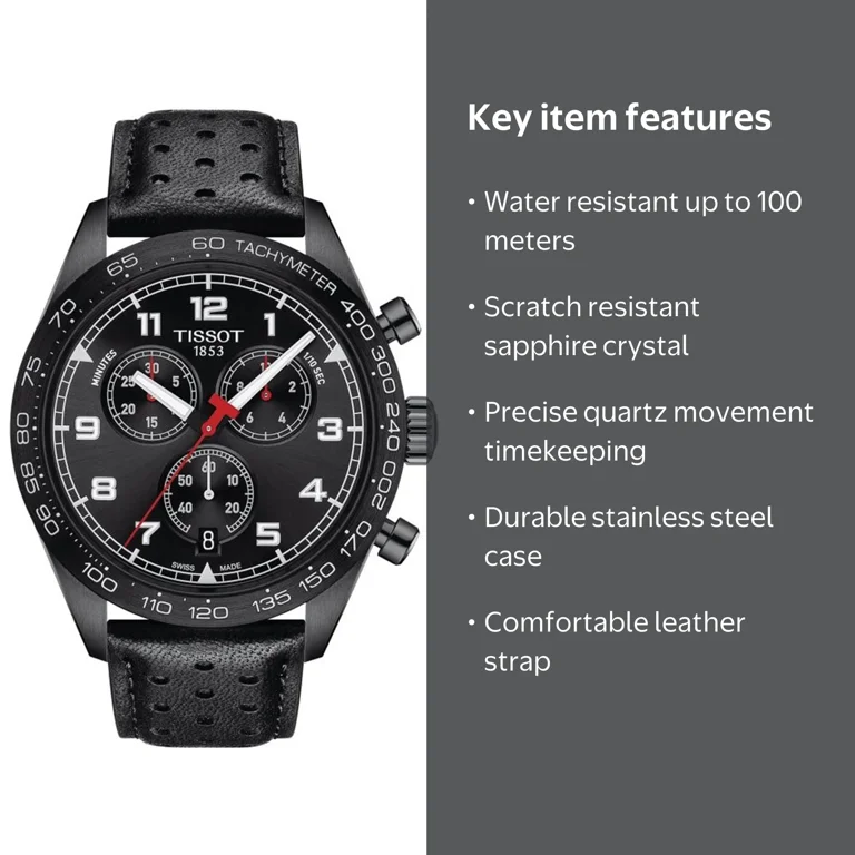 Tissot Men's PRS 516 Black Dial Watch - T1316173605200 - Walmart.com