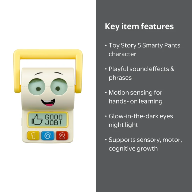 Disney Pixar Toy Story 5 Smarty Pants Interactive Sound Toy, Silly