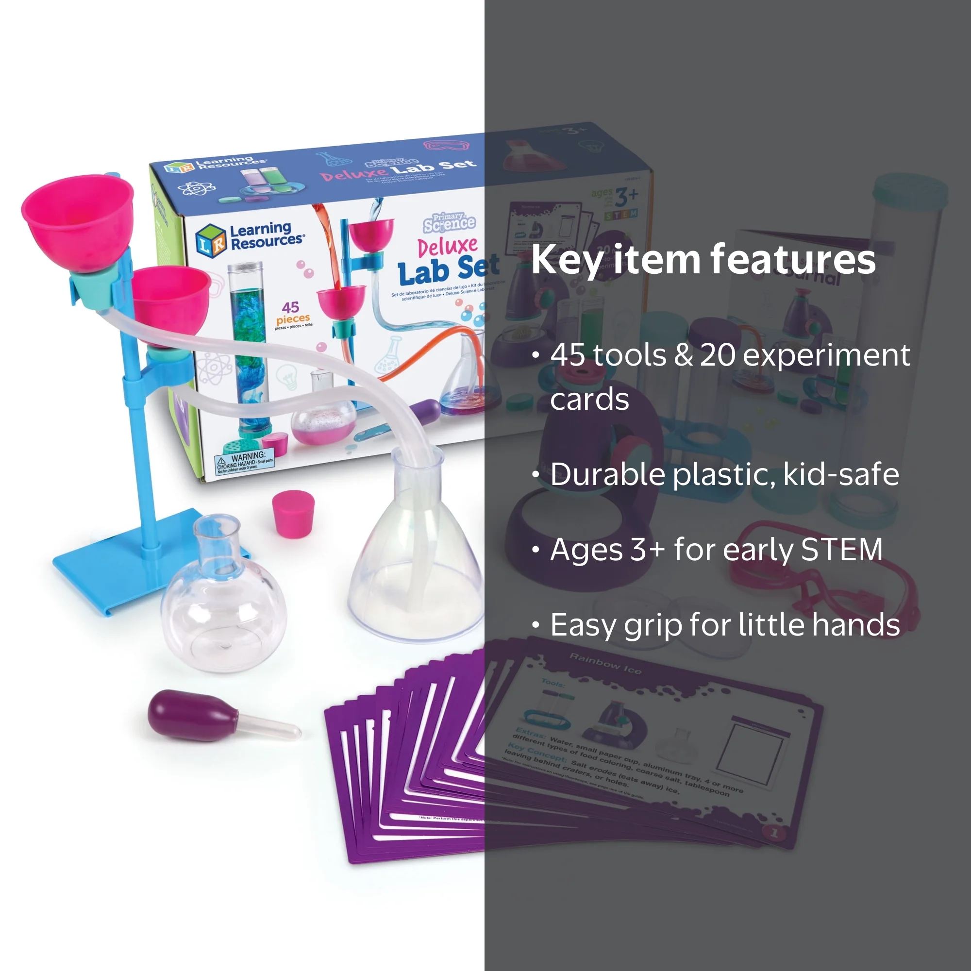 Learning Resources Primary Science Deluxe Lab Set, Experiments for