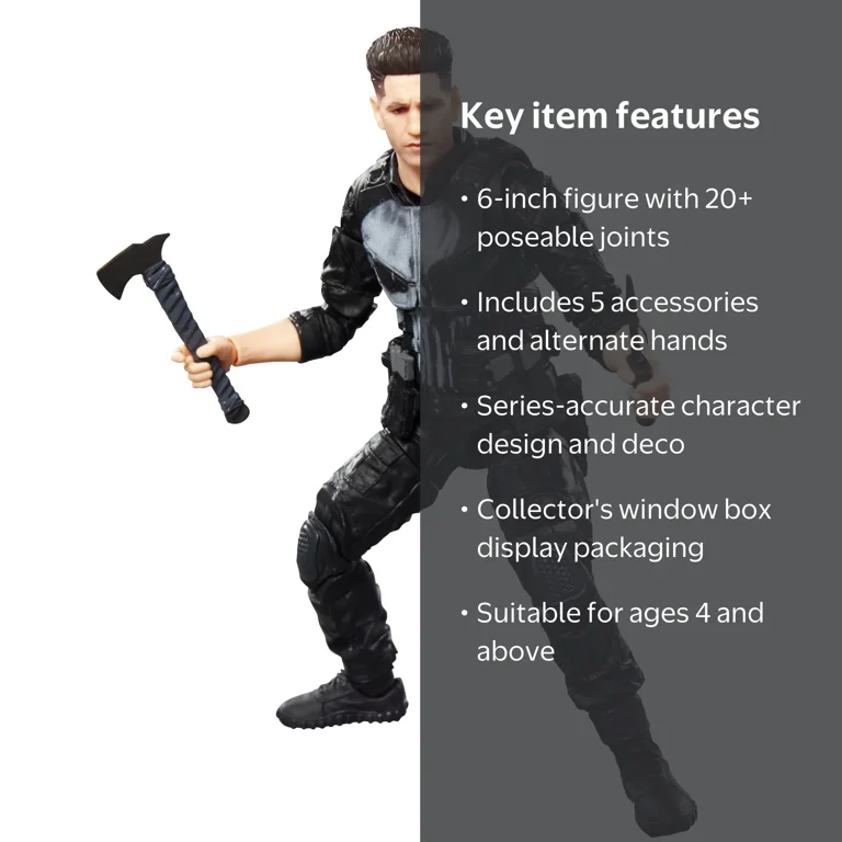 Marvel Legends Daredevil: Born Again Punisher 6-Inch Action Figure