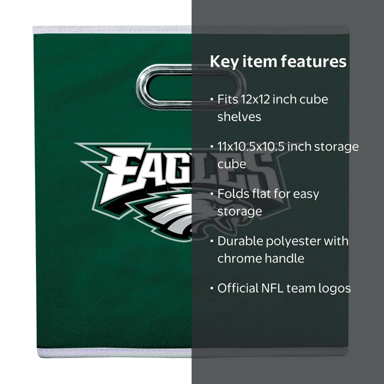 Franklin NFL Philadelphia Eagles Collapsible Storage Bin - Walmart.com