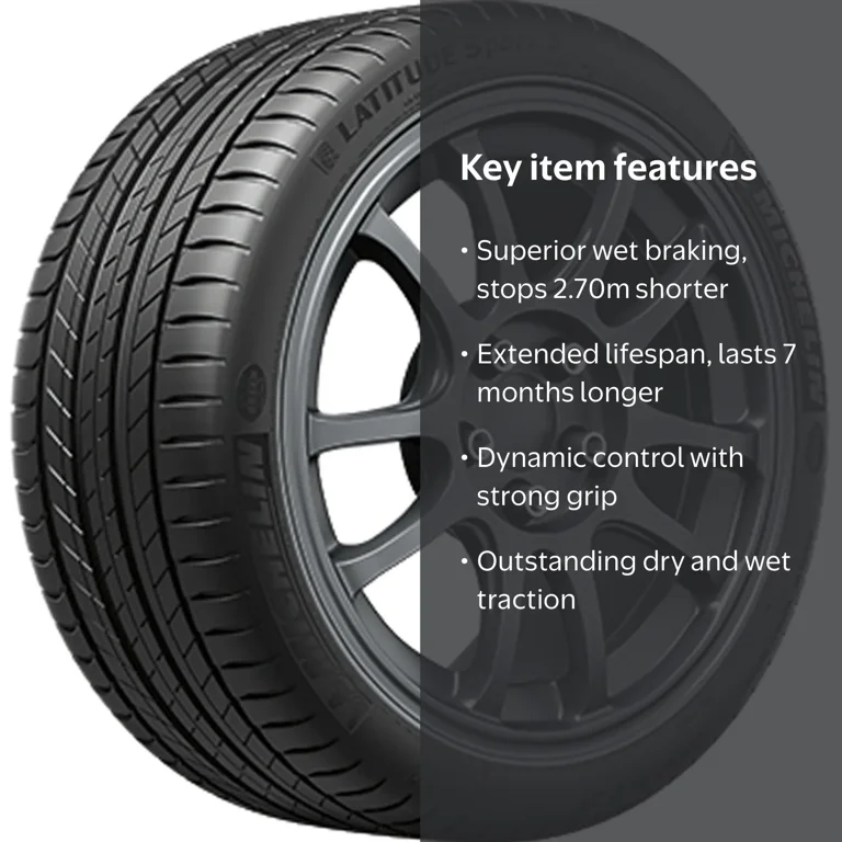 Michelin Latitude Sport3 ZP RFT 245/45R20 103W XL - Walmart.com