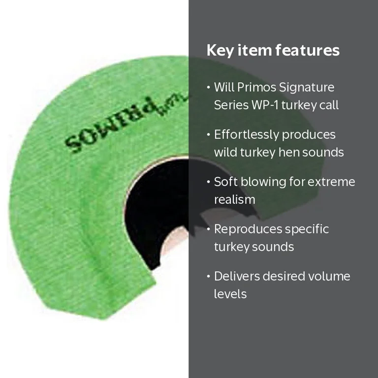 Primos Hunting, Turkey Call, WP-1 Signature Series, Tuning Fork