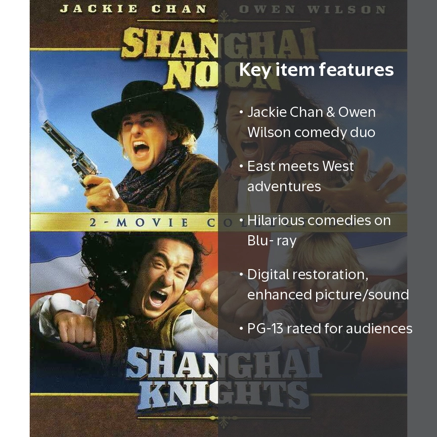 Shanghai Noon / Shanghai Knights: 2-Movie Collection - Walmart.com