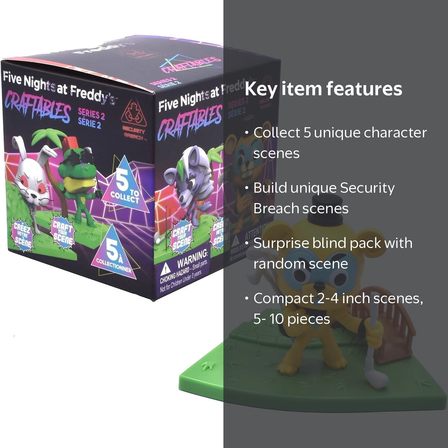 Just Toys LLC Five Nights at Freddy's Security Breach Craftables