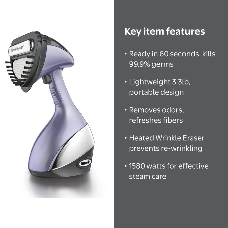 Shark Press & Refresh Handheld Garment Care System Fabric Hand